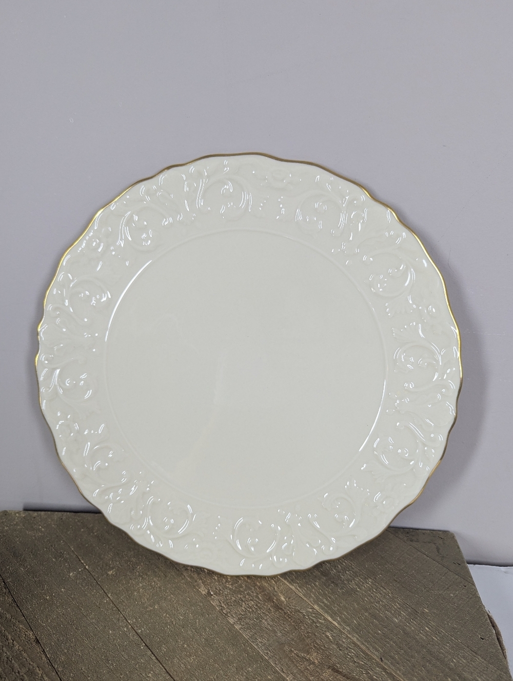 Lenox Georgian Collection Cake Serving Platter 11.5” Made in USA Vintage